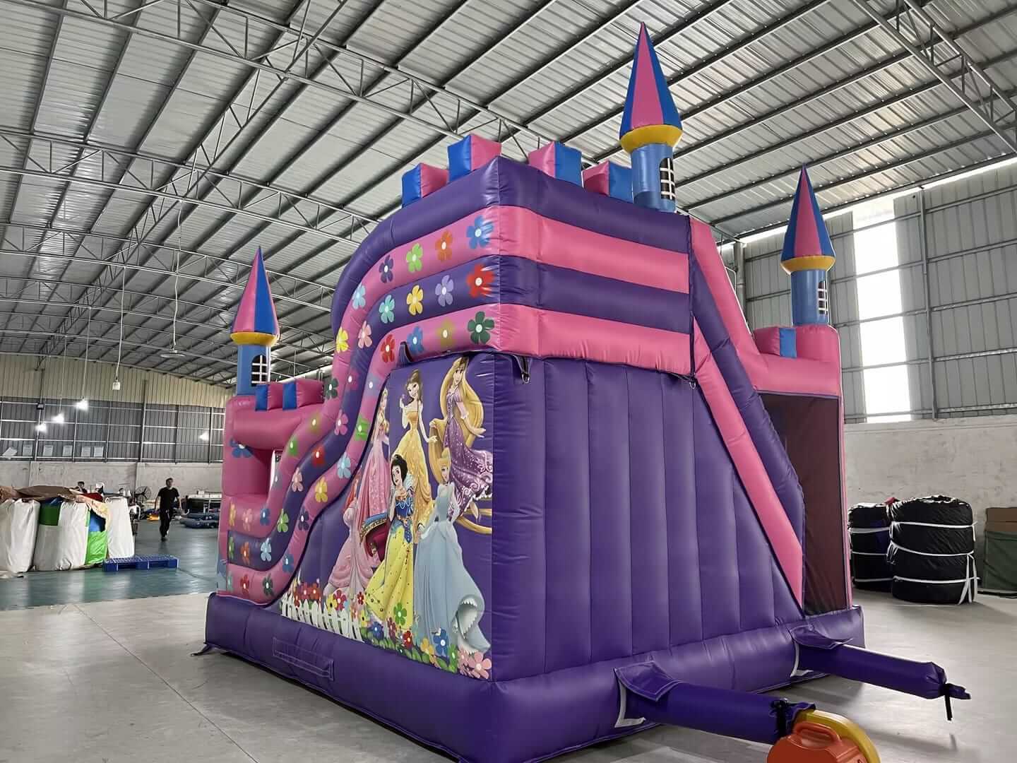 Anna bouncy castle right view