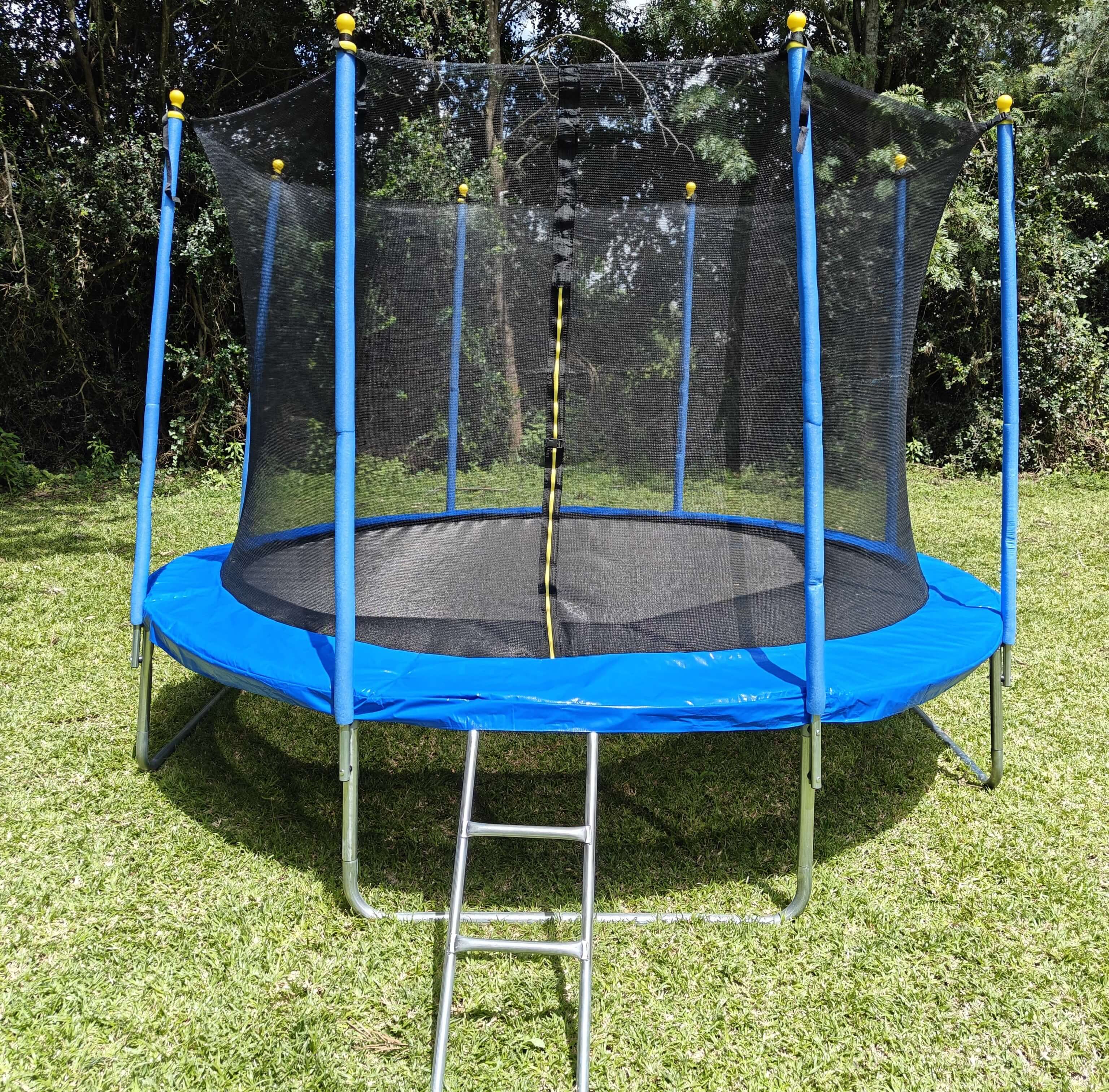 Blue trampoline