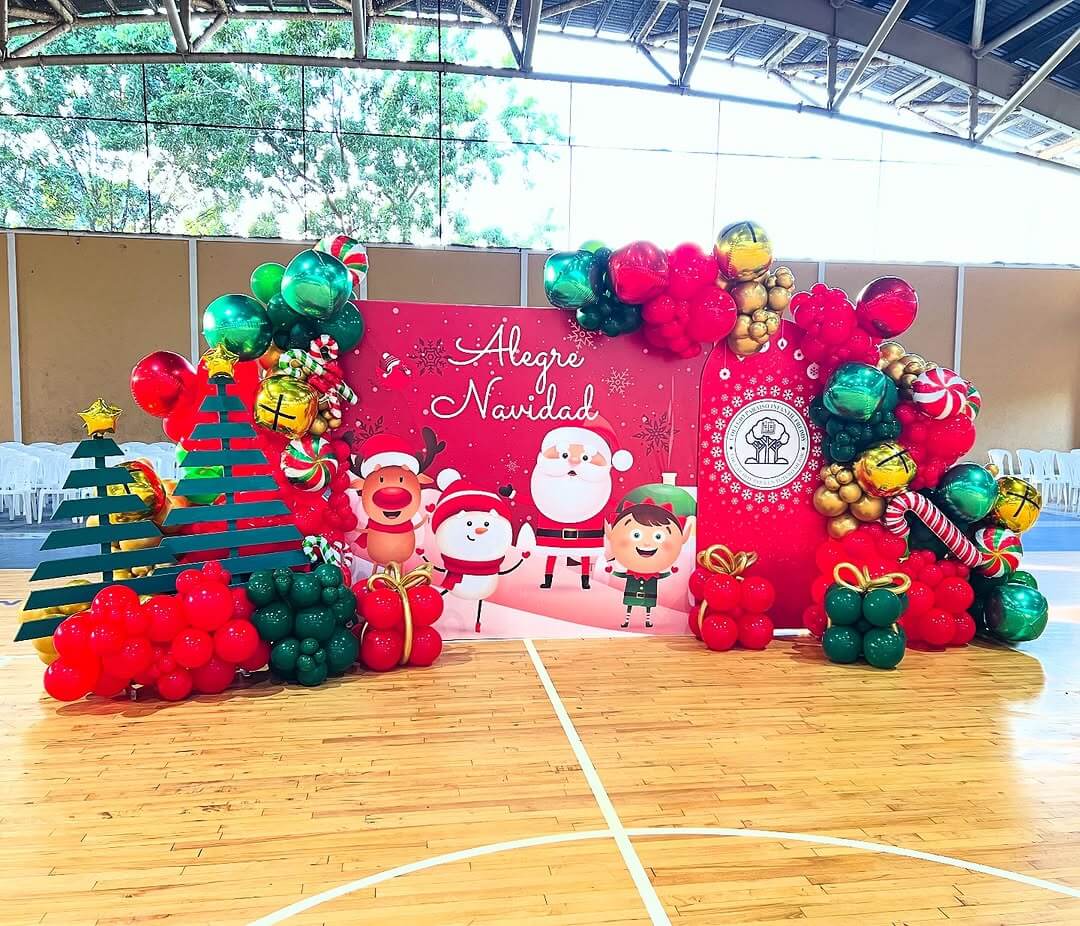Christmas party setup