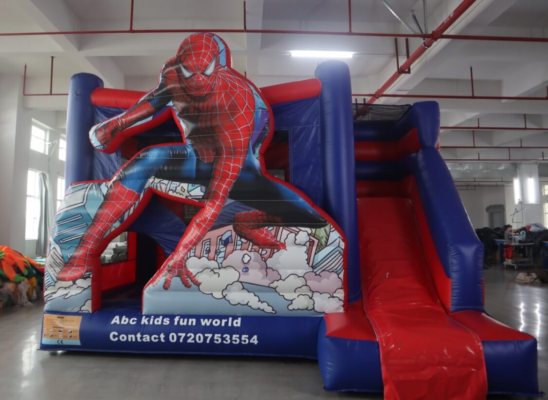 Spiderman bouncy castle