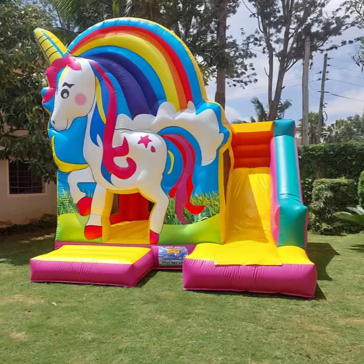 Unicorn bouncy castle